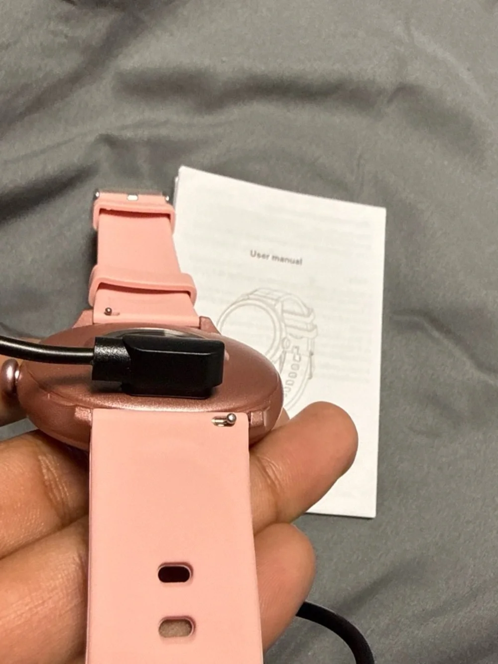 Pink smart watch- new